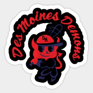 Des Moines Demons Baseball Team Sticker